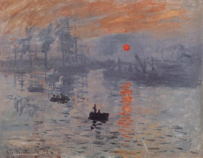 Claude Monet Sunrise Norge oil painting art